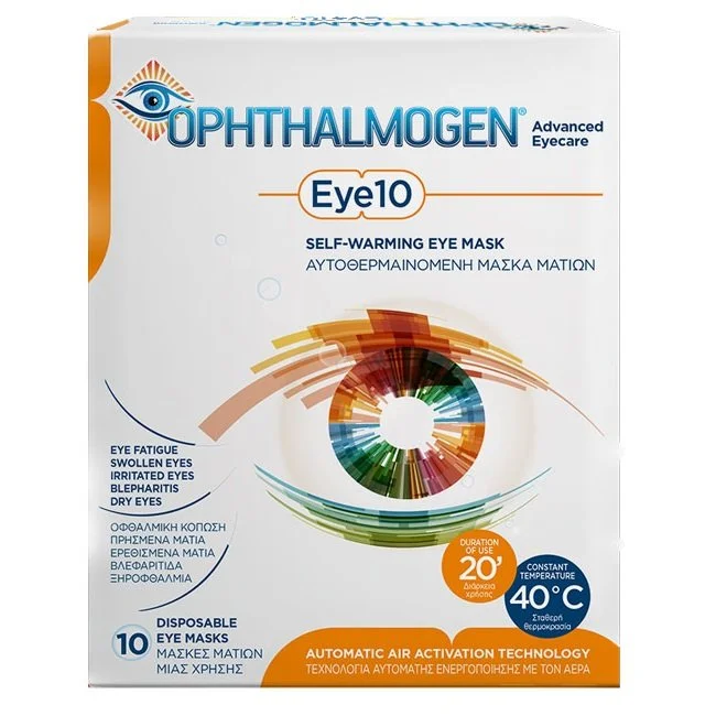 Φωτογραφία προϊόντος: Ophthalmogen Eye10 Αυτοθερμαινόμενες Κομπρέσες Ματιών 10 τμχ