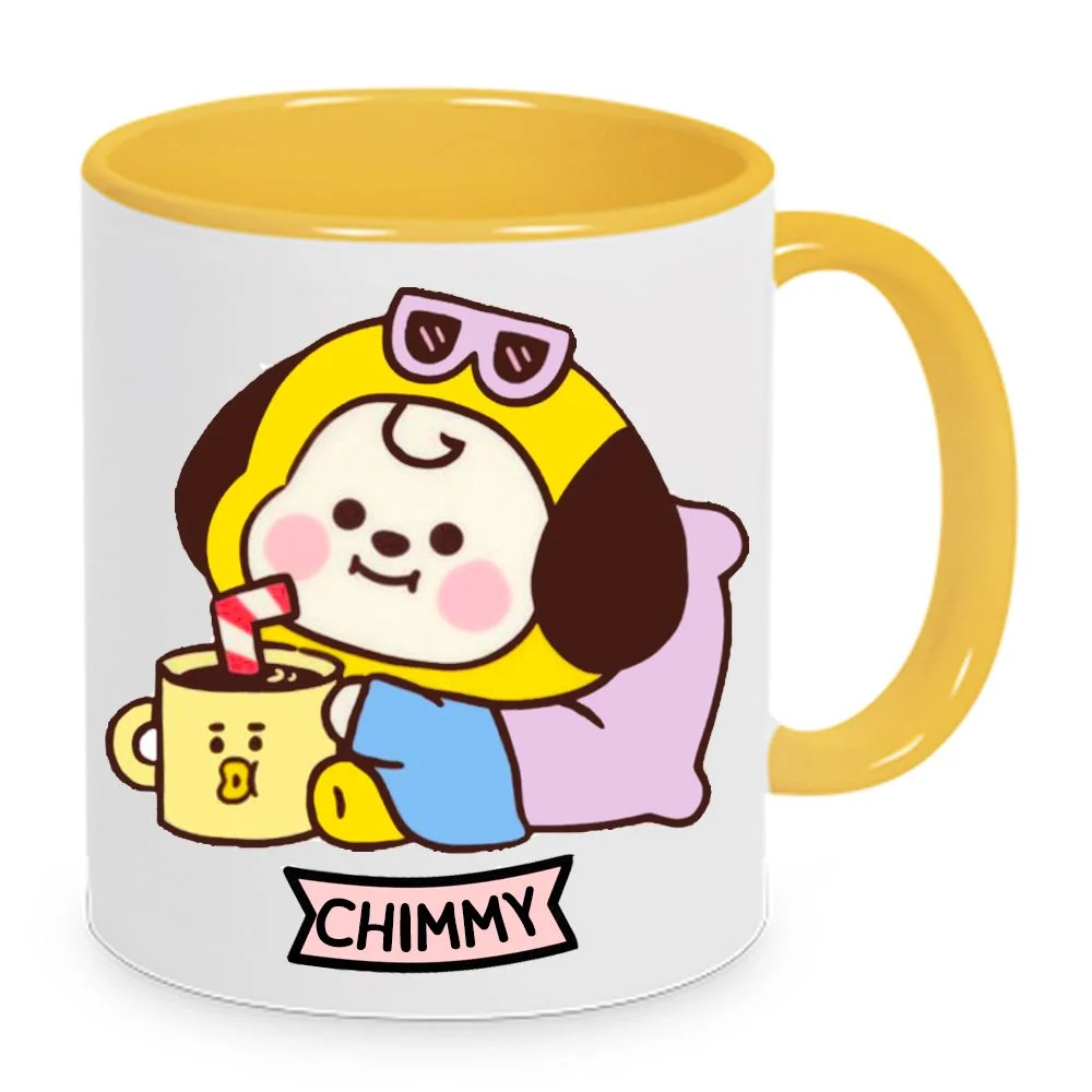 Φωτογραφία προϊόντος: BT21 BTS mug Bt21 Chimmy κούπα 330ml κεραμική no8 λευκή κίτρινη 330ml