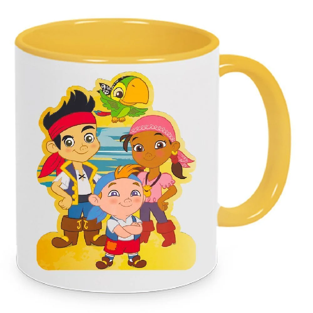 Φωτογραφία προϊόντος: Jake Pirate Ο Τζέικ και οι πειρατές της χώρας του Ποτέ κούπα no1 λευκή κεραμική 330ml
