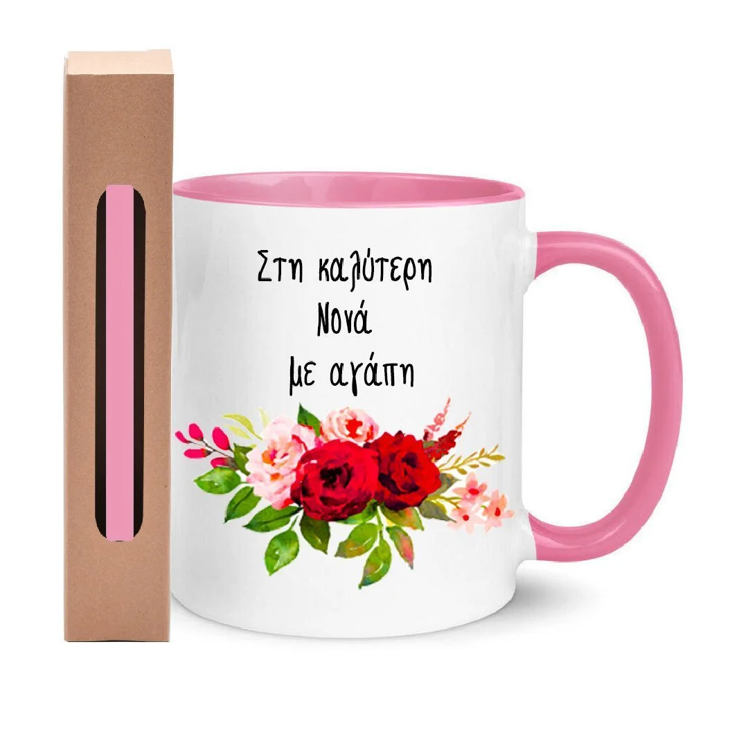 Φωτογραφία προϊόντος: Λαμπάδα και σετ Πασχαλινή Κούπα δώρο για τη Νονά Στη καλύτερη Νονά με αγάπη λουλούδια Νο.12