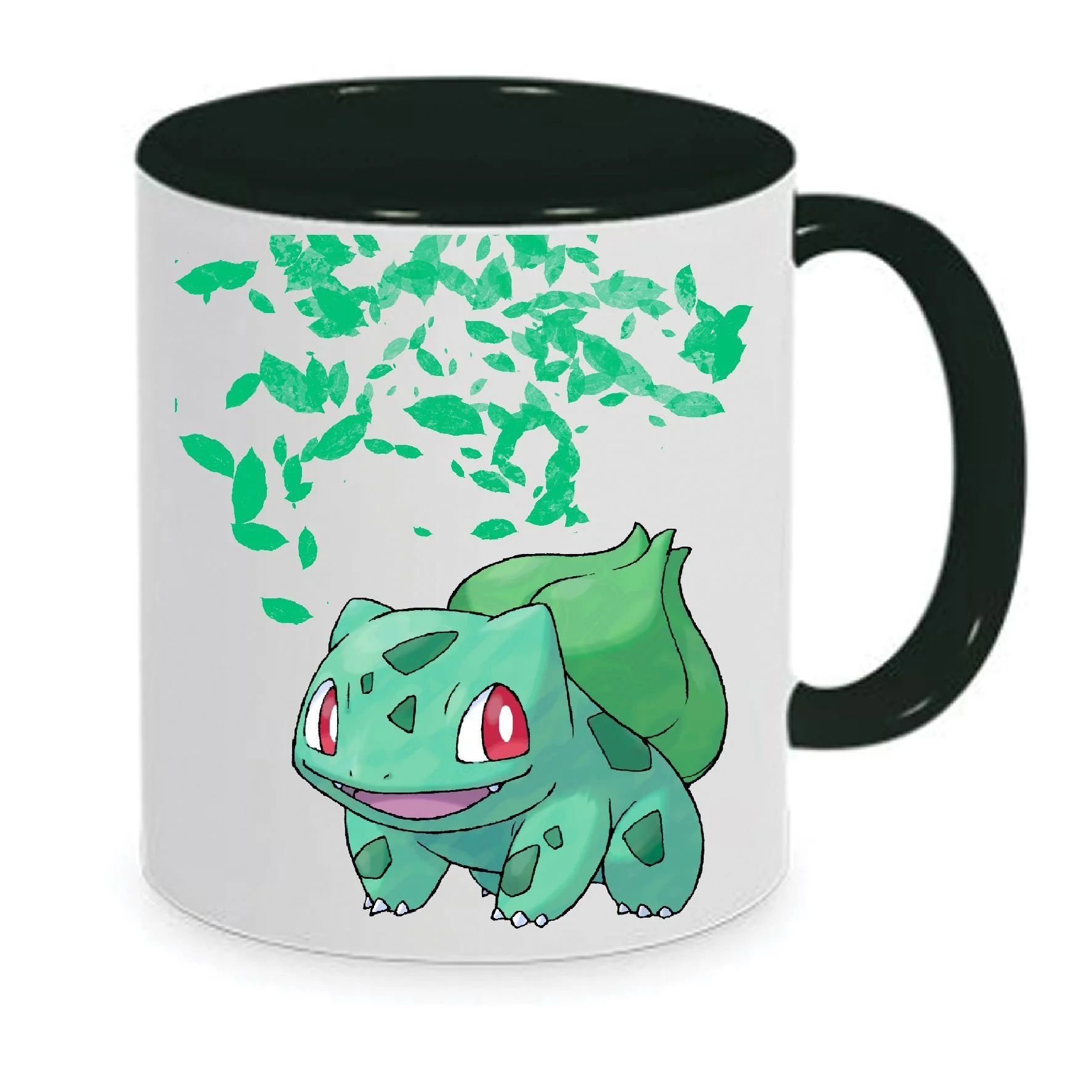 Φωτογραφία προϊόντος: Pokemon Bulbasaur κούπα πόκεμον no2 κεραμική λευκή μαύρη 330ml