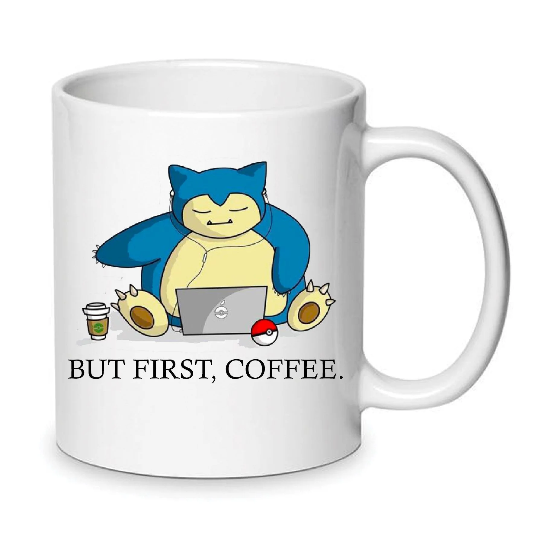 Φωτογραφία προϊόντος: Pokemon Snorlax κούπα πόκεμον no1 κεραμική λευκή 330ml