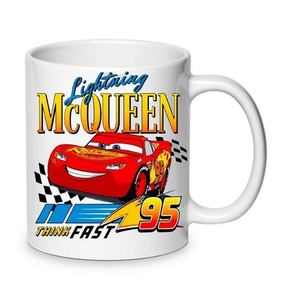 Φωτογραφία προϊόντος: Lightning McQueen Μακουίν No3 κούπα 330ml λευκή