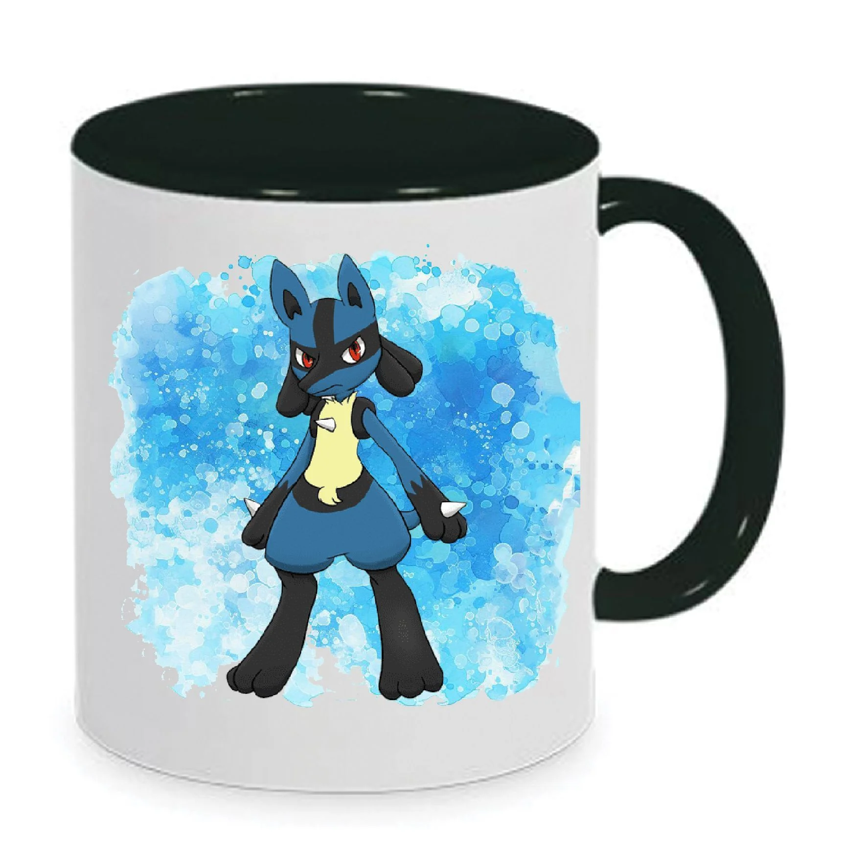Φωτογραφία προϊόντος: Pokemon Lucario κούπα πόκεμον no1 κεραμική λευκή μαύρη 330ml