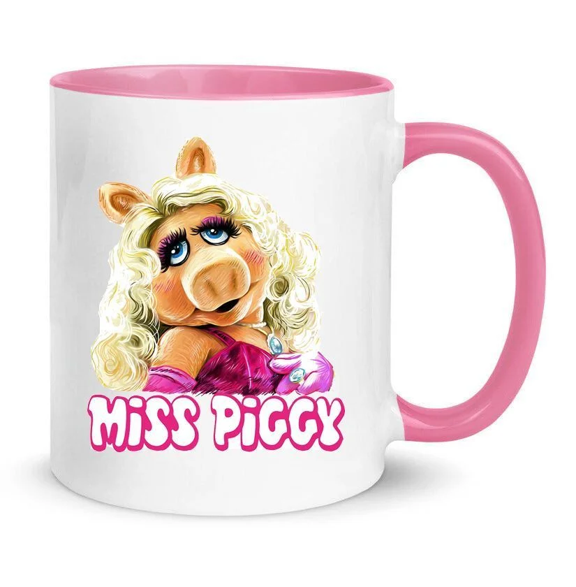Φωτογραφία προϊόντος: The muppet show mug no3 κεραμική κούπα 330ml λευκη ροζ Miss Piggy