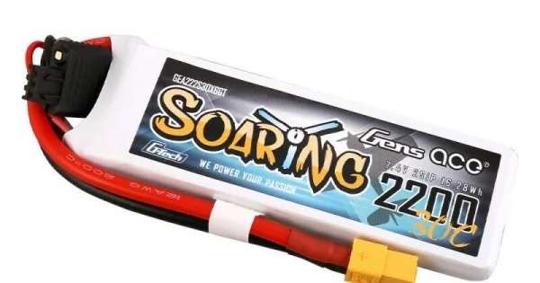 Φωτογραφία προϊόντος: Gens Ace G-Tech Soaring 2200mAh 7.4V 30C 2S1P XT60 Battery