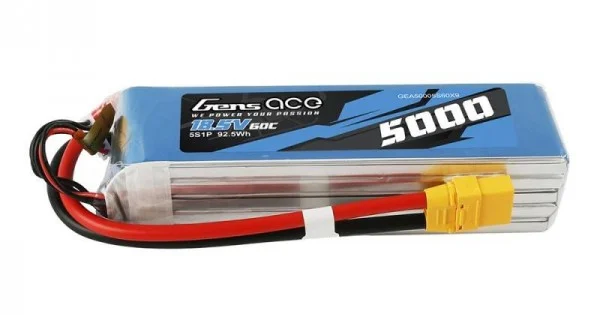 Φωτογραφία προϊόντος: Battery LiPo Gens Ace Bashing 5000mAh 18.5V 60C 5S1P - XT90