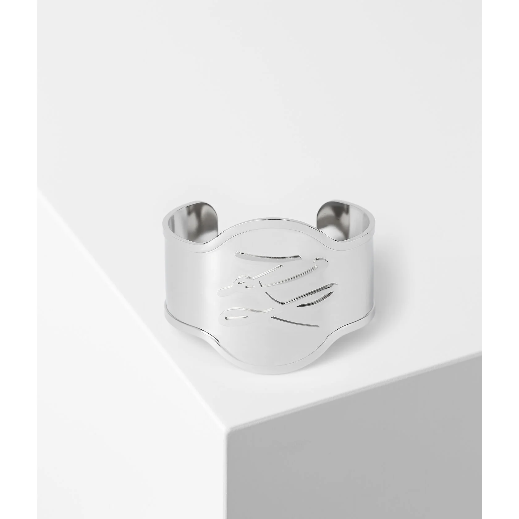 Φωτογραφία προϊόντος: KARL LAGERFELD ΒΡΑΧΙΟΛΙ K/KARL ARCHIVE AUTOGRAPH CUFF BANGLE 26W3962 Silver