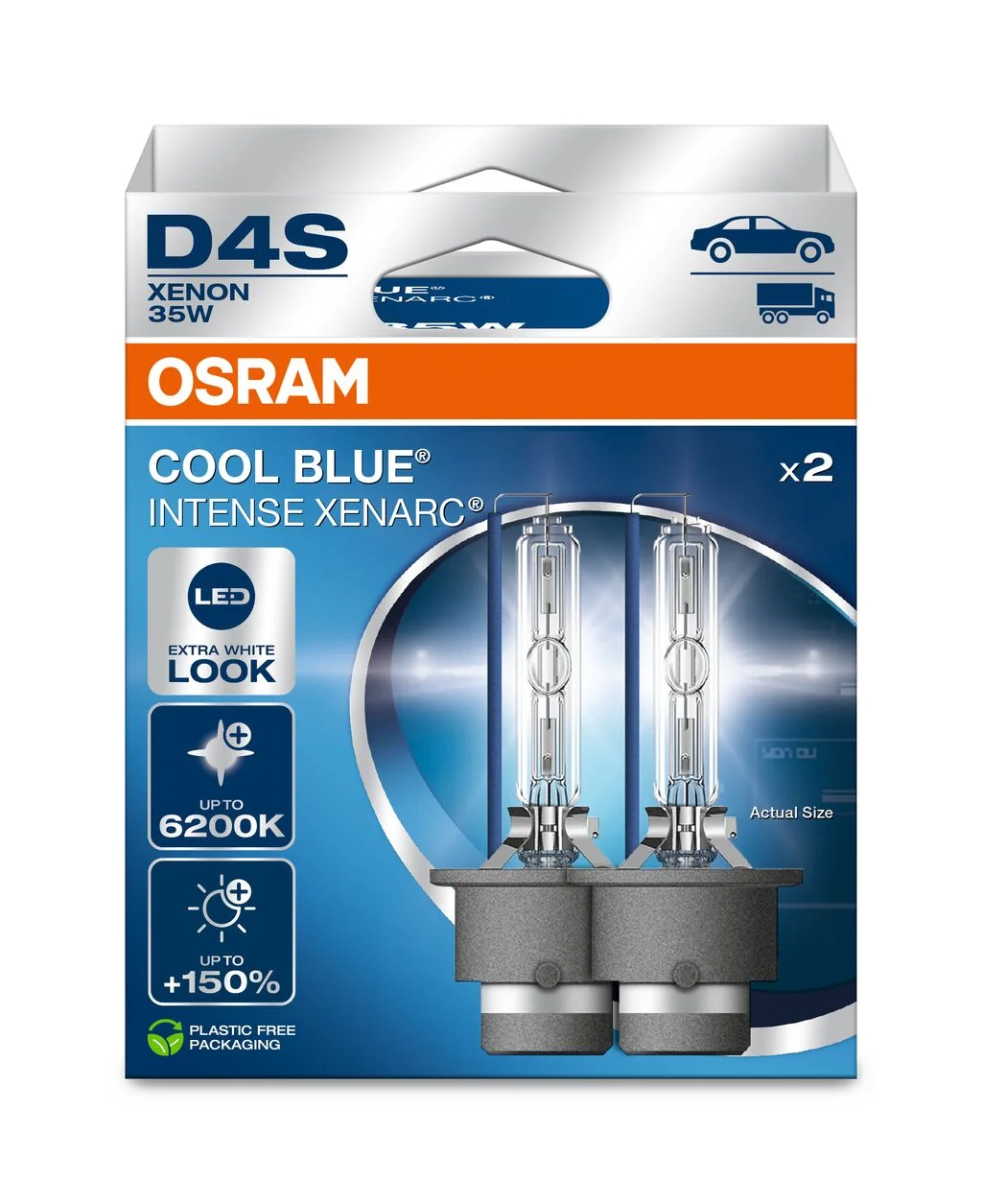 Φωτογραφία προϊόντος: OSRAM D4S 66440CBN-2HB Xenarc Cool Blue Intense NextGen 6200K +150% (Σετ 2 Τεμαχίων)