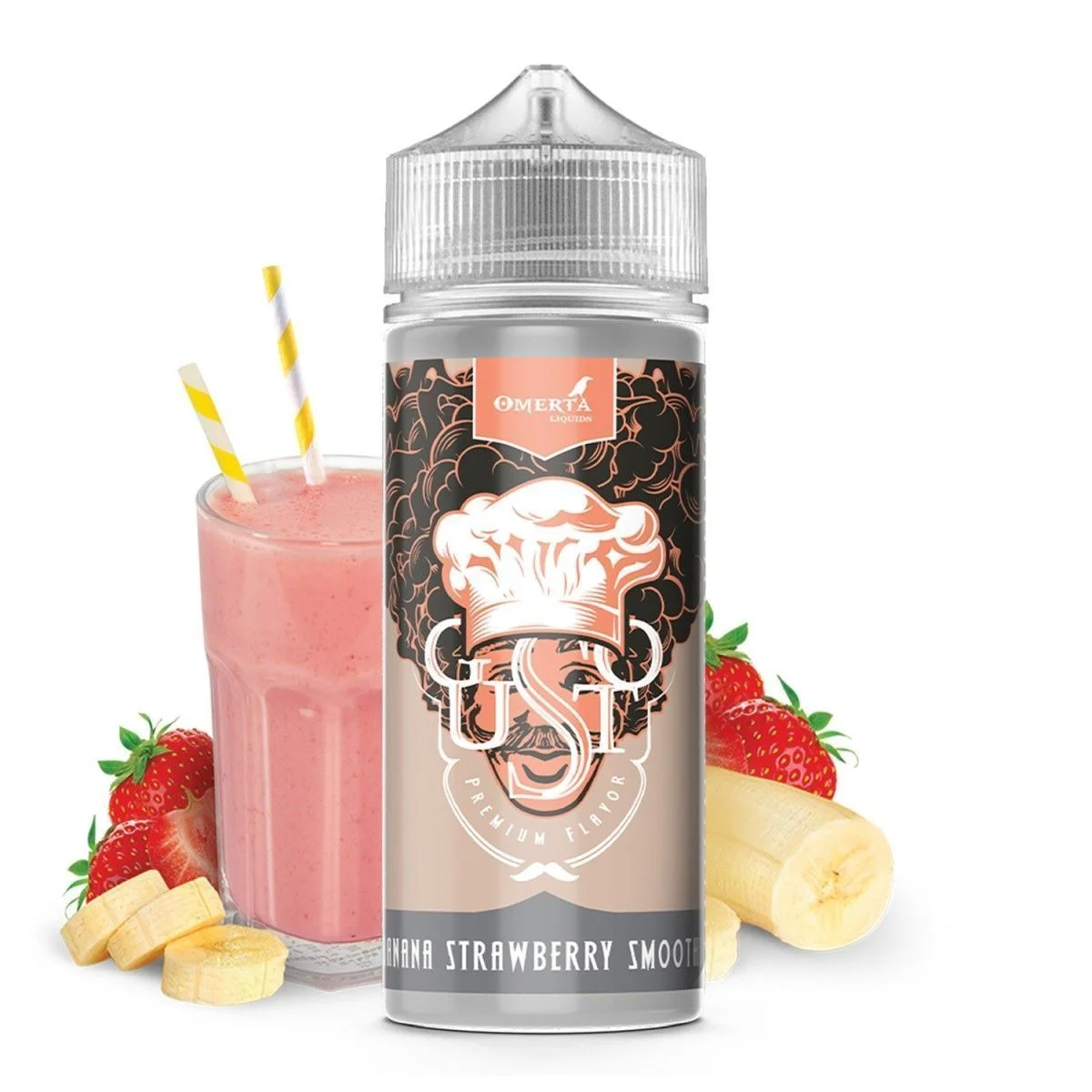 Φωτογραφία προϊόντος: Omerta Flavor Shot Gusto Banana Strawberry Smoothie 20ml/120ml