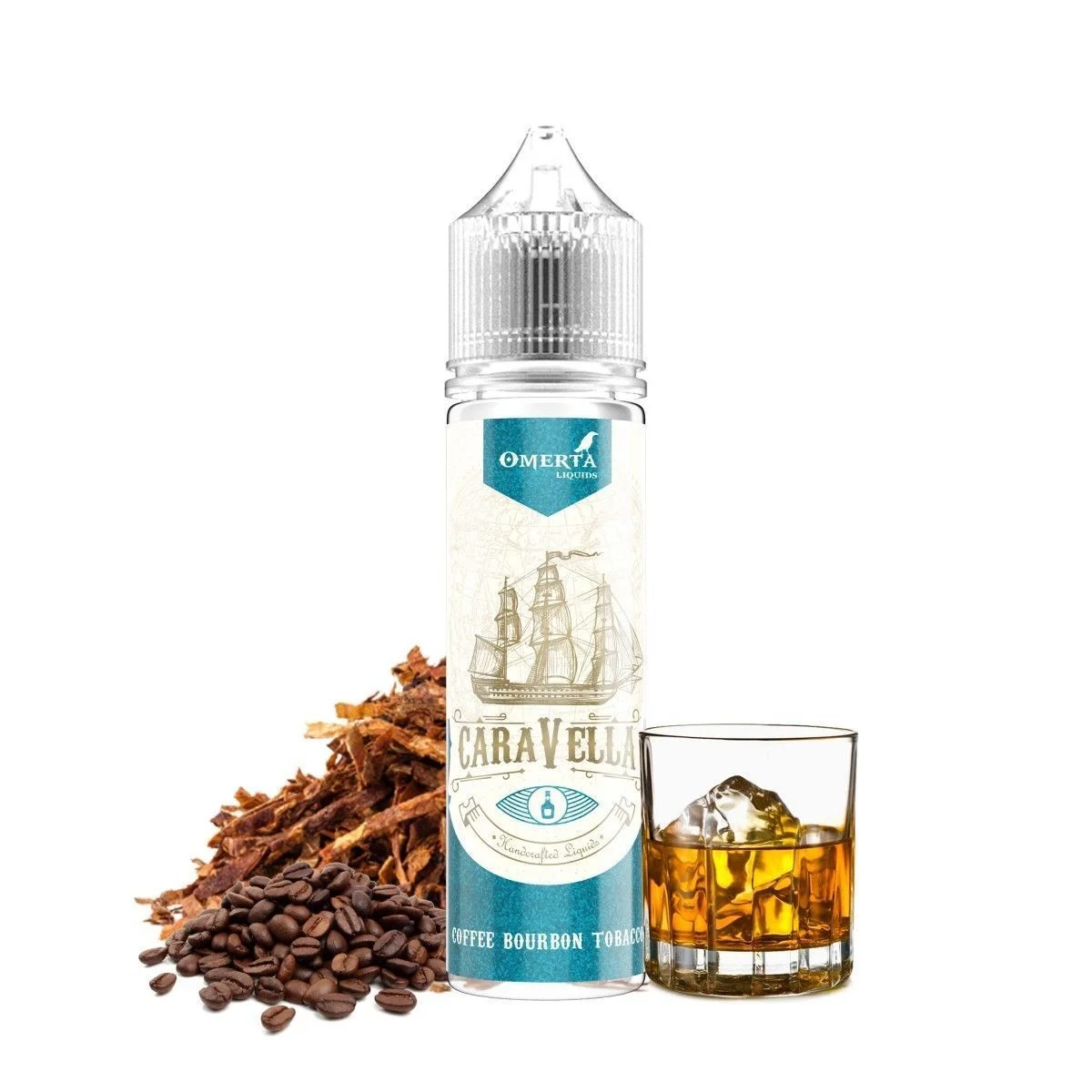 Φωτογραφία προϊόντος: Omerta Flavor Shot Caravella Coffee Bourbon Tobacco 15ml/60ml