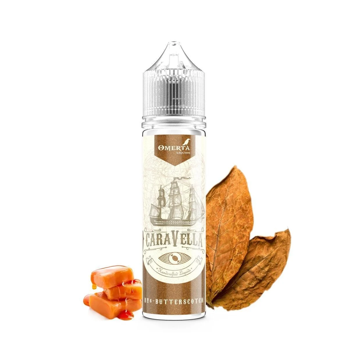 Φωτογραφία προϊόντος: Omerta Flavor Shot Caravella RY4 Butterscotch 15ml/60ml