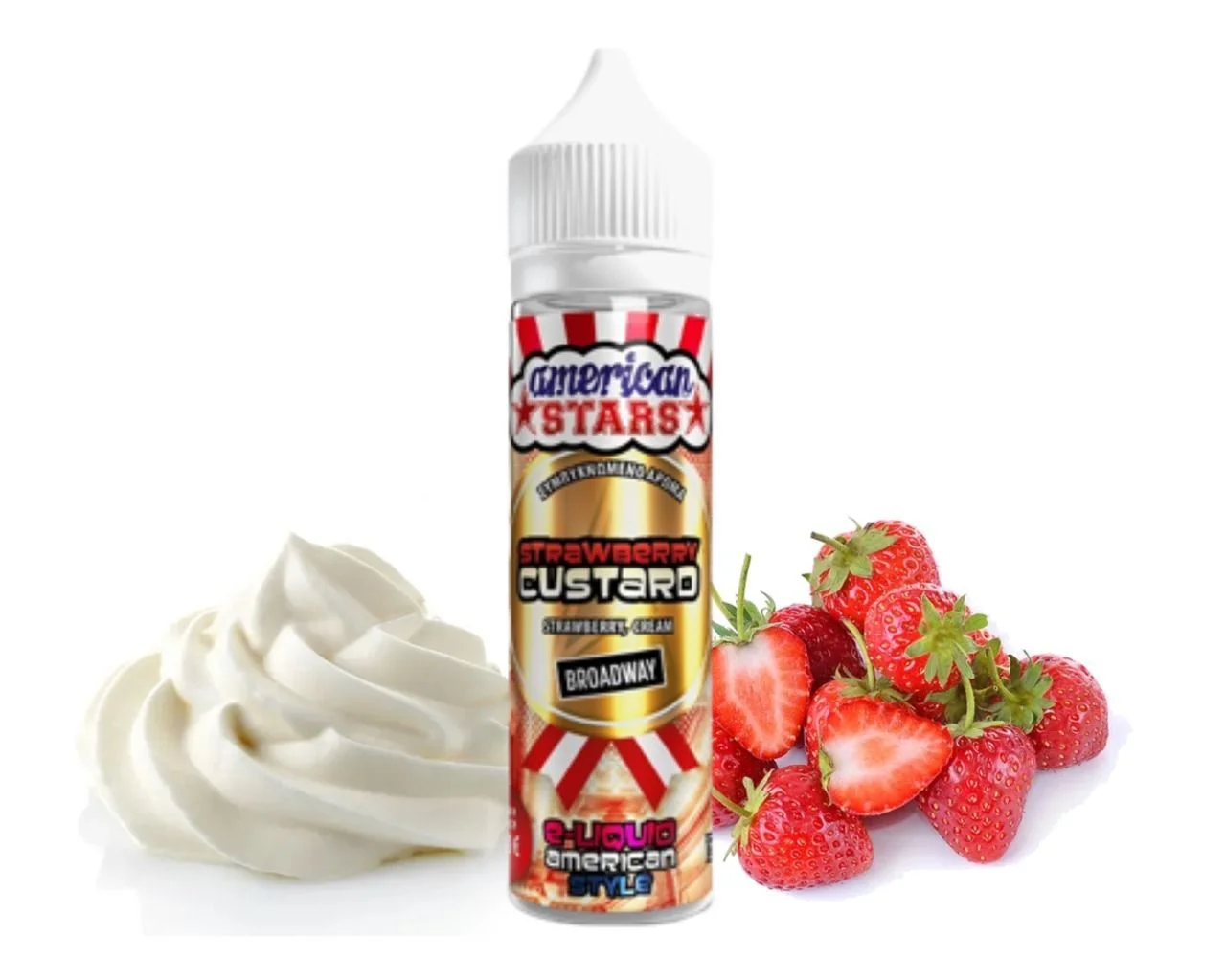 Φωτογραφία προϊόντος: American Stars Flavorshot Strawberry Custard 15/60ml