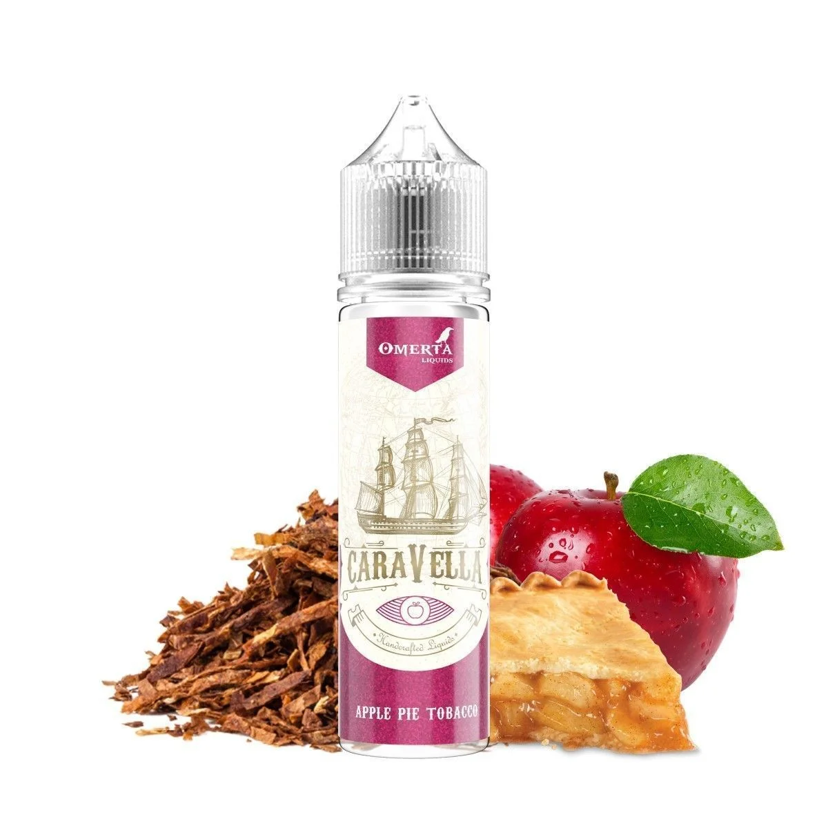 Φωτογραφία προϊόντος: Omerta Flavor Shot Caravella Apple Pie Tobacco 15ml/60ml