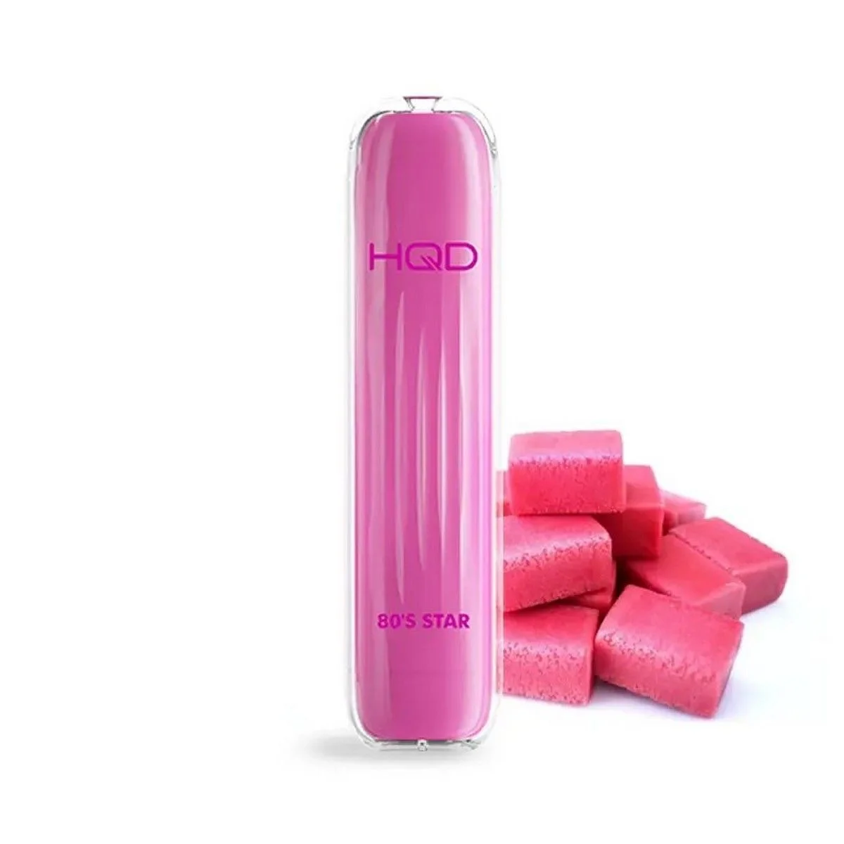 Φωτογραφία προϊόντος: HQD Wave 650 Puffs 80’s Star - Bubble Gum 2ml | 18mg