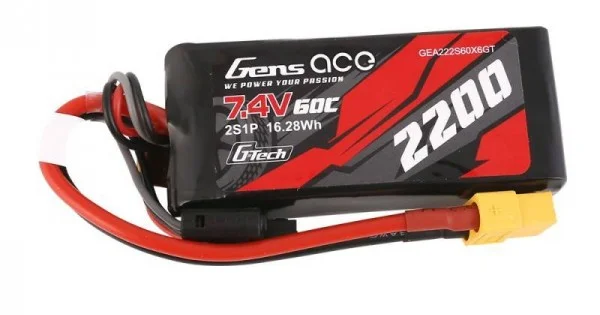 Φωτογραφία προϊόντος: Gens ace GensAce G-Tech LiPo 2200mAh 7.4V 60C 2S1P XT60 Battery