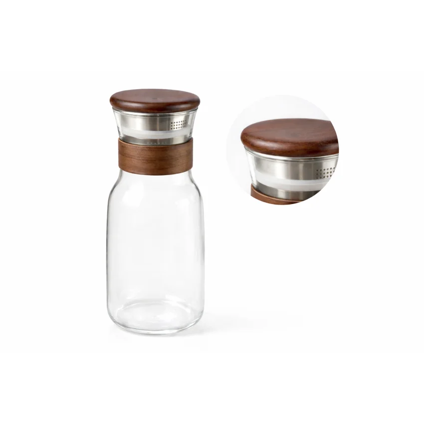 Φωτογραφία προϊόντος: Καράφα Borosilicate 1.5Lt με Ξύλινο Καπάκι