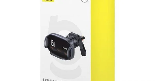 Φωτογραφία προϊόντος: Baseus Car Charger LightChaser Series Inductive 15W holder for Air Vent, Black (BS-CM029)