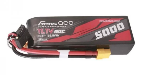 Φωτογραφία προϊόντος: Gens ace G-Tech 5000mAh 11.1V 60C 3S1P Lipo With XT60 Plug