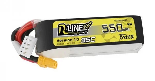 Φωτογραφία προϊόντος: Battery Tattu R-Line 550mAh 11.1V 95C 3S1P XT30