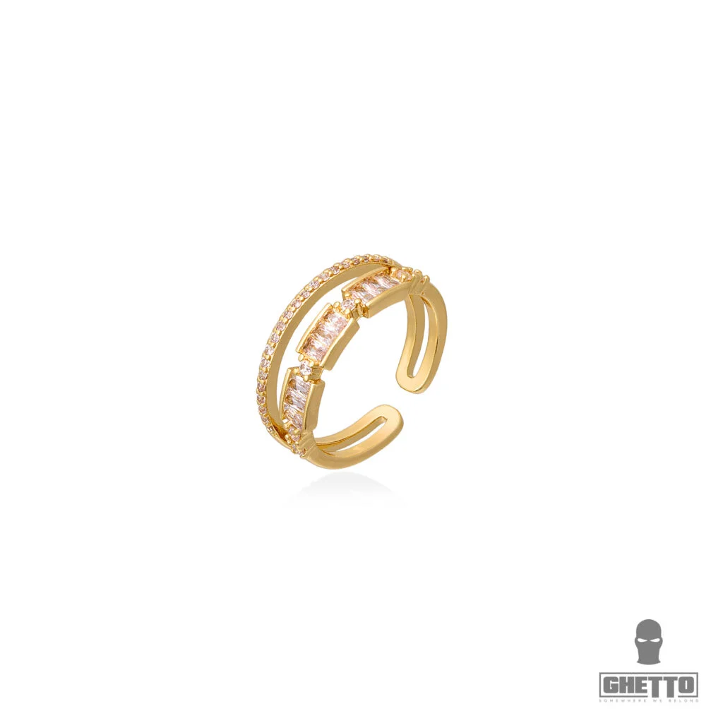 Φωτογραφία προϊόντος: Ghetto New Design Elegant 18k Gold Diamond Ring