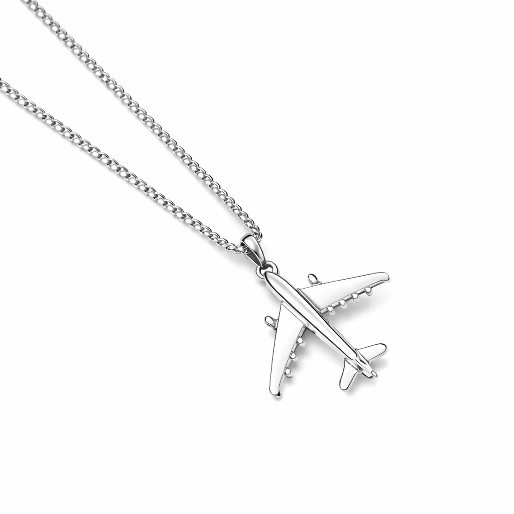 Φωτογραφία προϊόντος: Ghetto Travel Plane Pendant Necklace