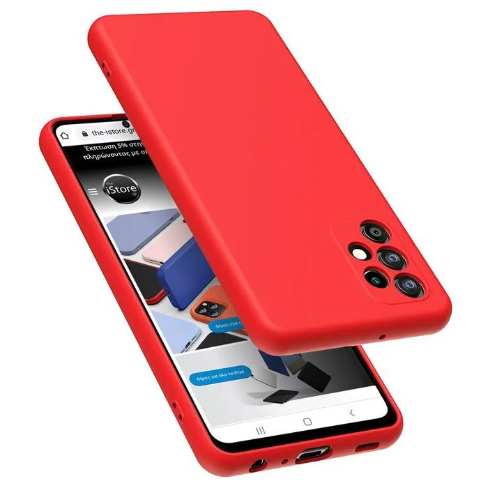 Φωτογραφία προϊόντος: Rubber Silk Case Red Samsung Galaxy A33 5G