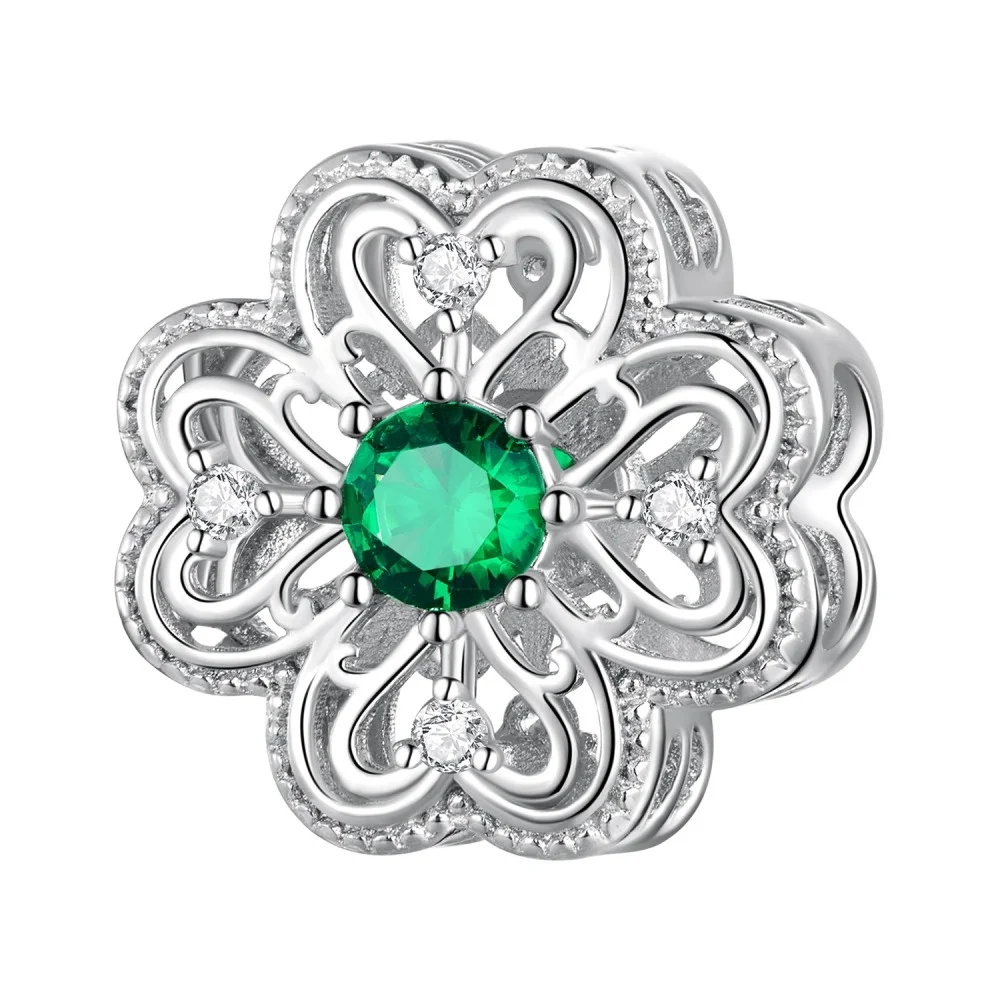 Φωτογραφία προϊόντος: Σύμβολο Silver Me Triffle and green drop για Βραχιόλι από Ασήμι 925 με Ζιρκόν ΑΒΡ0970