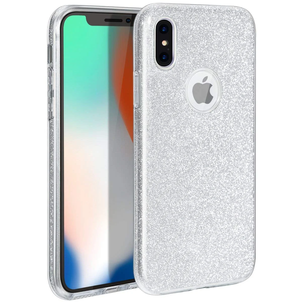 Φωτογραφία προϊόντος: Hybrid Strass Full Silver Case iPhone X/Xs