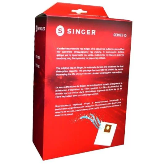 Φωτογραφία προϊόντος: Σακούλες σκούπας singer VC1225D, VC1025, VC7035 (original) 23227-00001