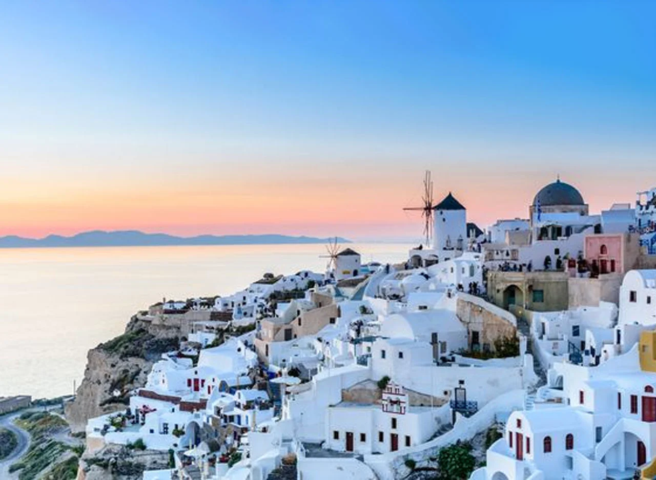 Φωτογραφία προϊόντος: Πίνακας σε καμβά Θήρα Σαντορίνη Ελλάδα