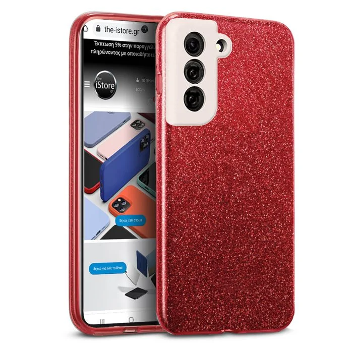 Φωτογραφία προϊόντος: Hybrid Strass Red Case Samsung Galaxy S21 FE 5G