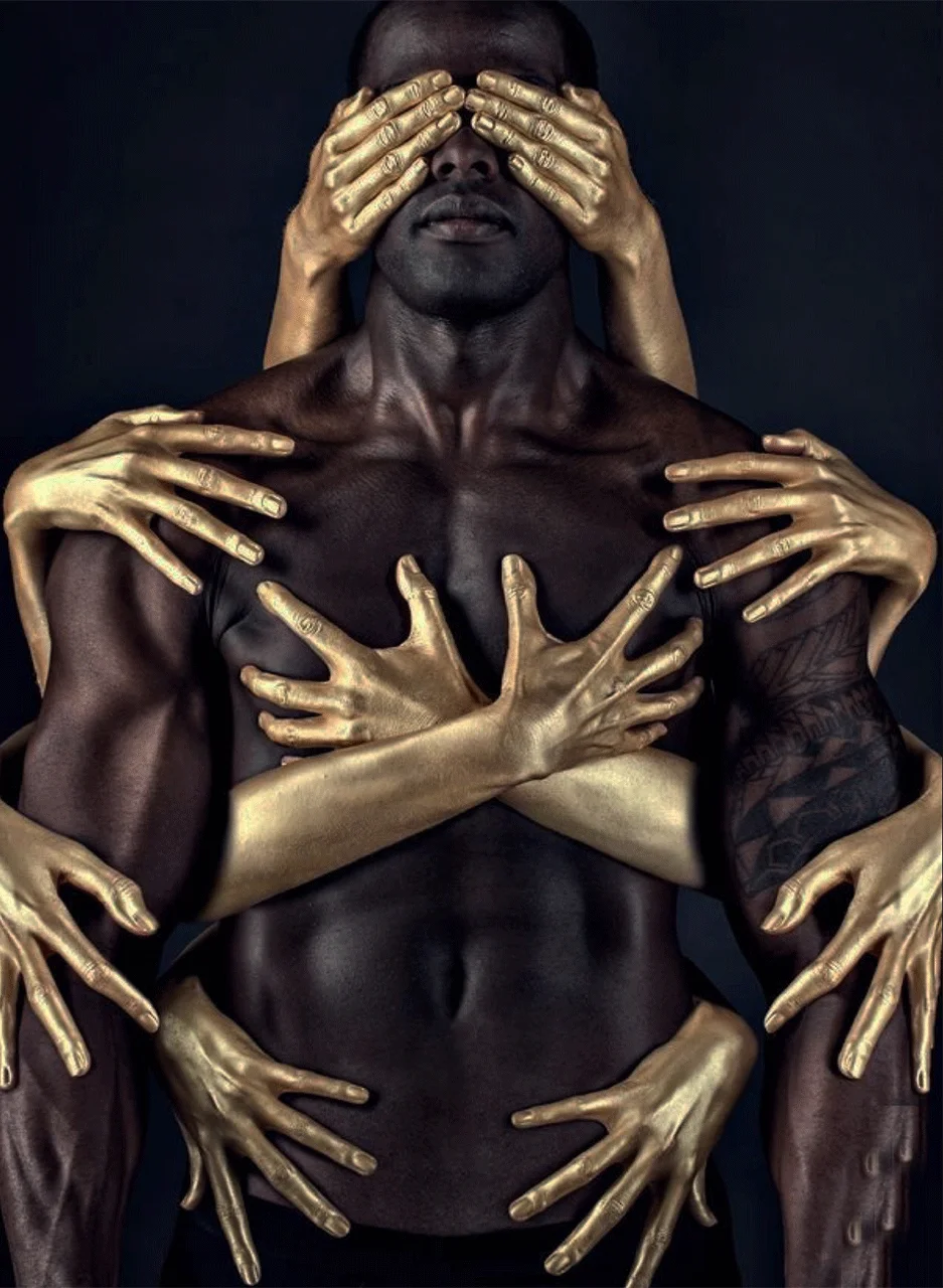 Φωτογραφία προϊόντος: Πίνακας σε καμβά black and gold
