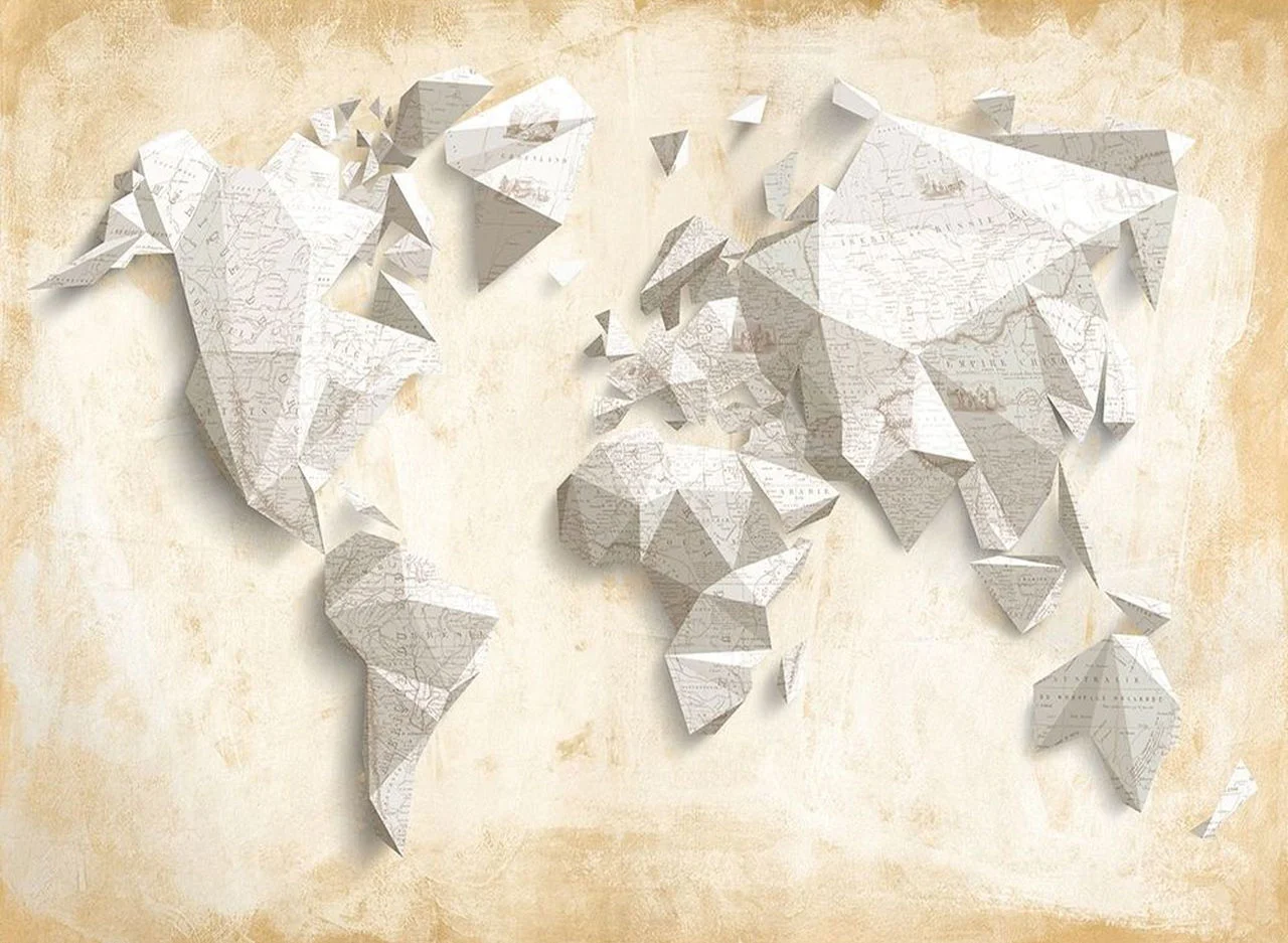 Φωτογραφία προϊόντος: Πίνακας σε καμβά Origami map