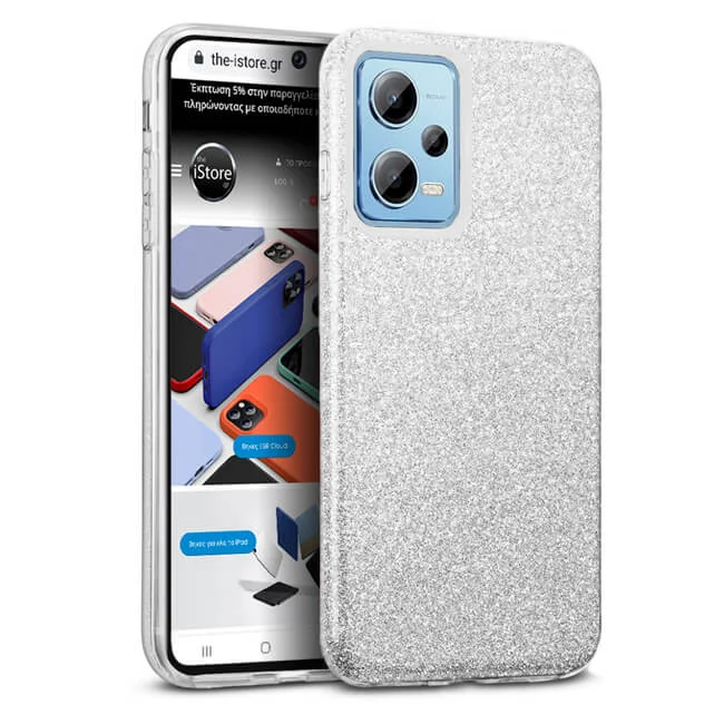 Φωτογραφία προϊόντος: Θήκη Hybrid Strass Silver Poco X5 Pro 5G