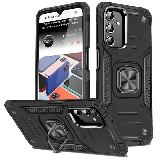 Φωτογραφία προϊόντος: Θήκη Armor Ringstand Black Samsung Galaxy A14 4G/5G