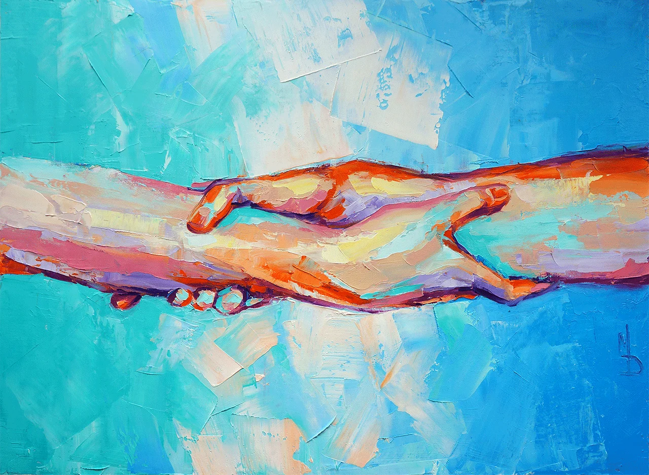 Φωτογραφία προϊόντος: Πίνακας σε καμβά Abstract hands