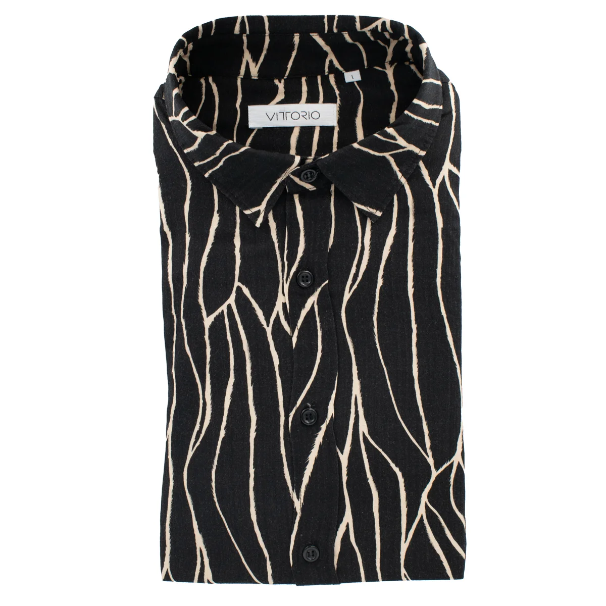 Φωτογραφία προϊόντος: ARTISTI ITALIANI VITTORIO - L/S SHIRT - 800-25-102 BLACK Μαύρο