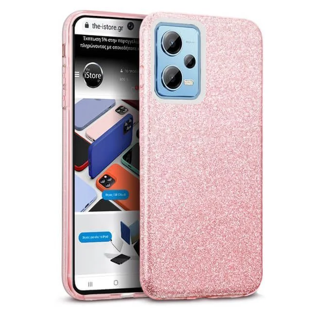 Φωτογραφία προϊόντος: Θήκη Hybrid Strass Pink Poco X5 Pro 5G