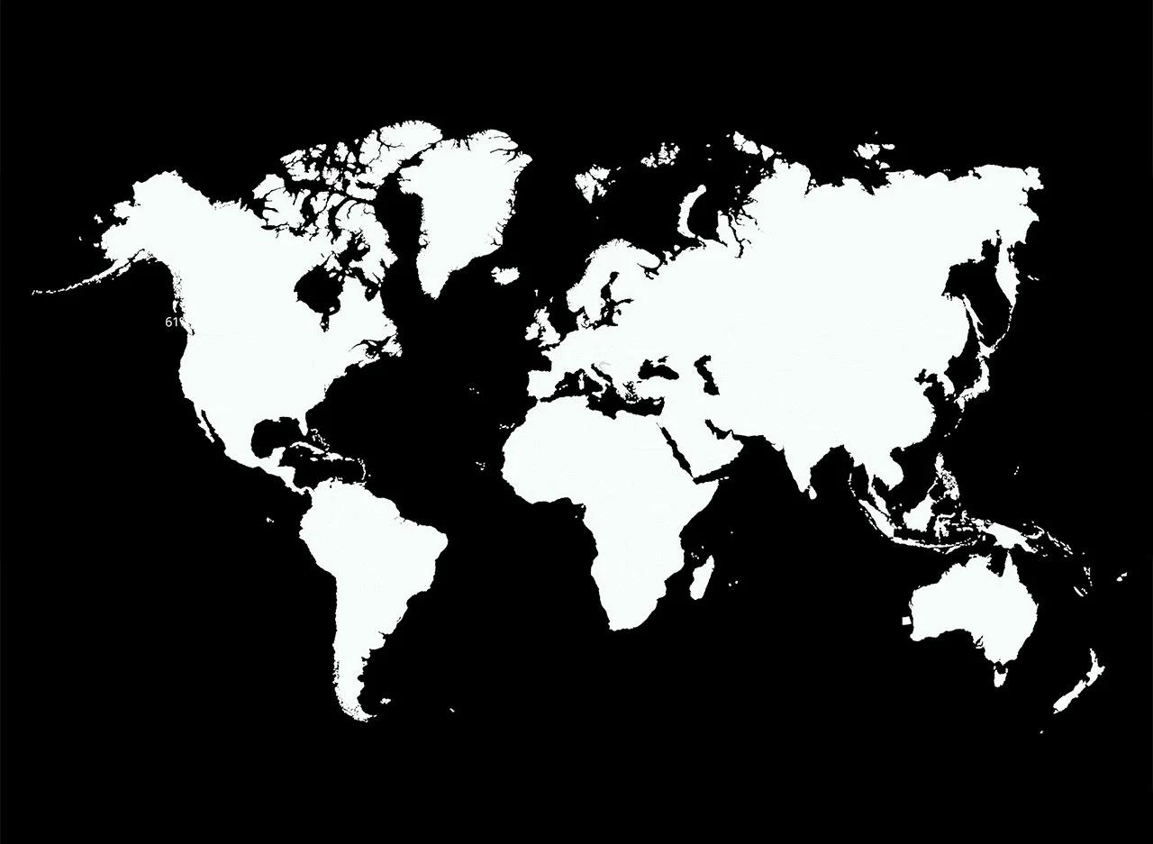 Φωτογραφία προϊόντος: Πίνακας σε καμβά Map black +amp; white