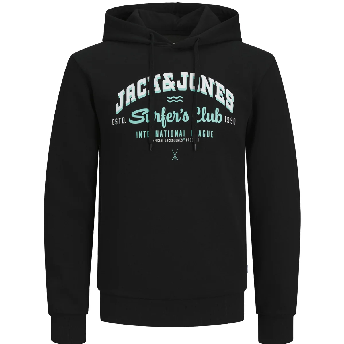 Φωτογραφία προϊόντος: ARTISTI ITALIANI JACK +amp; JONES - JJELOGO SWEAT HOOD 2 COL 24/25 NOOS - 12255617 BLACK INK Μαύρο