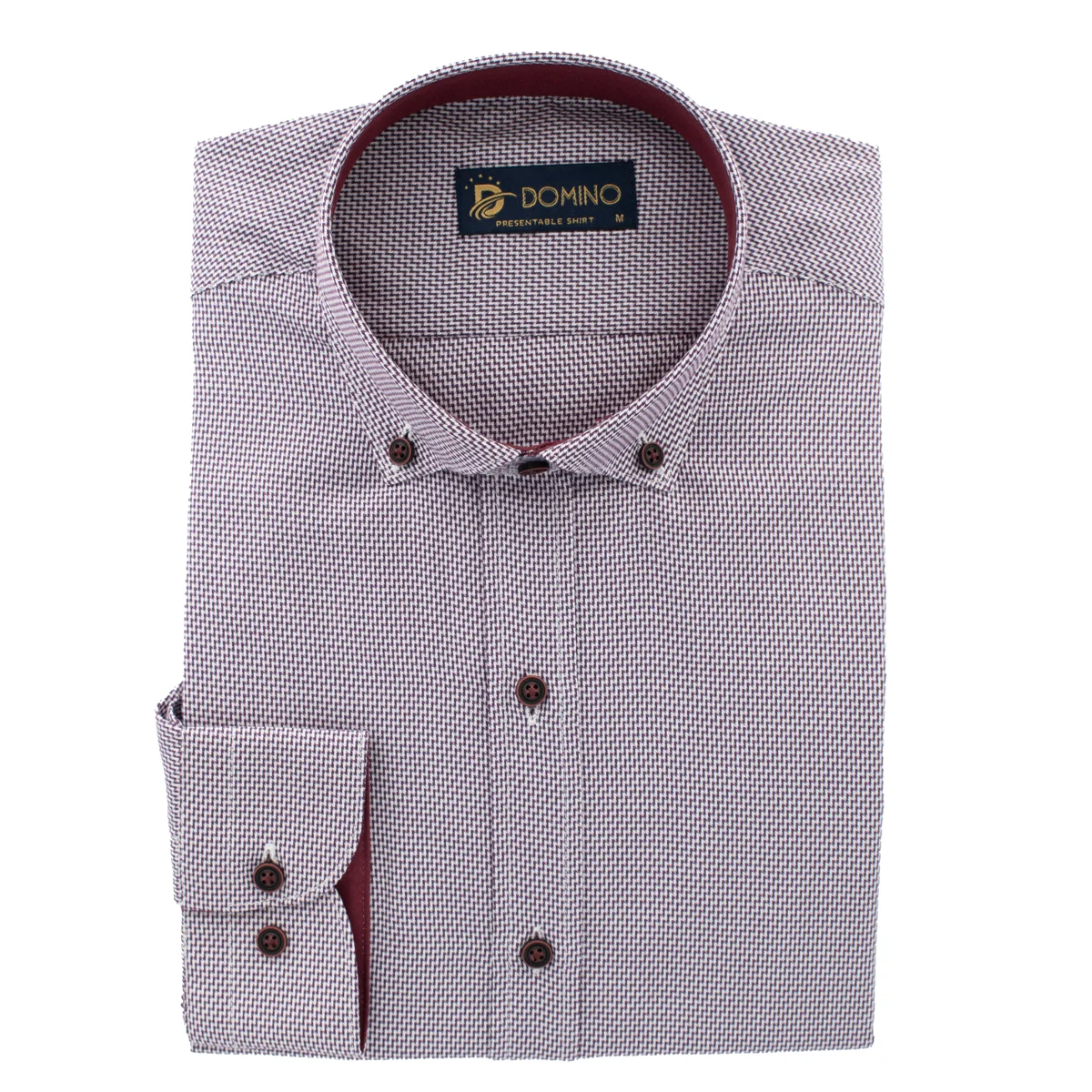 Φωτογραφία προϊόντος: ARTISTI ITALIANI DOMINO - L/S SHIRT - 29.644-2 DARK RED Κόκκινο