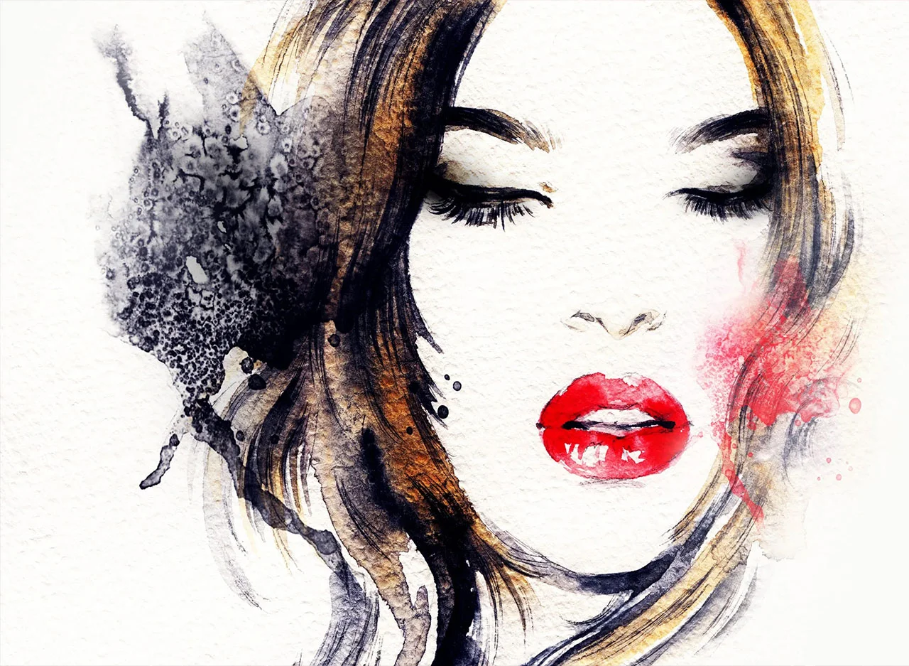 Φωτογραφία προϊόντος: Πίνακας σε καμβά Abstract lady portrait