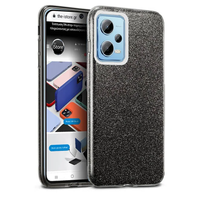 Φωτογραφία προϊόντος: Θήκη Hybrid Strass Black Poco X5 Pro 5G