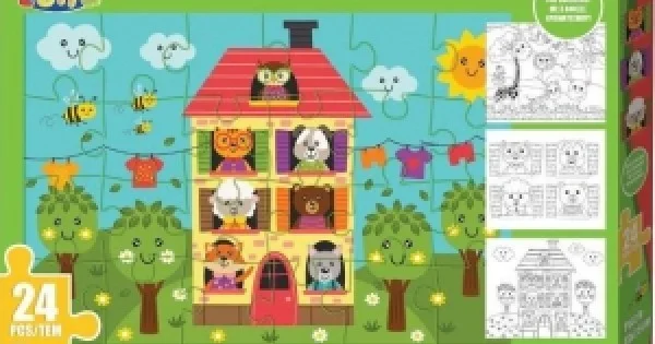 Φωτογραφία προϊόντος: PUZZLE LUNA 24TEM ΣΠΙΤΙ ΜΕ ΖΩΑΚΙΑ 621588