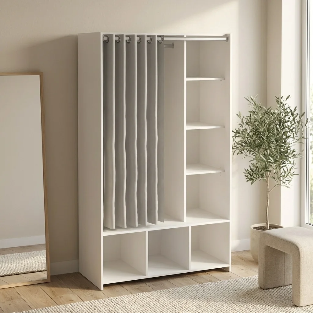 Φωτογραφία προϊόντος: INSIDE Unit ντουλάπα ανοιχτή 105x48,25x180,4εκ. Λευκό