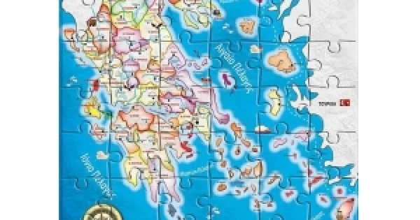 Φωτογραφία προϊόντος: Next παζλ "Χάρτης Ελλάδος" 45x65εκ. 54 τεμάχια