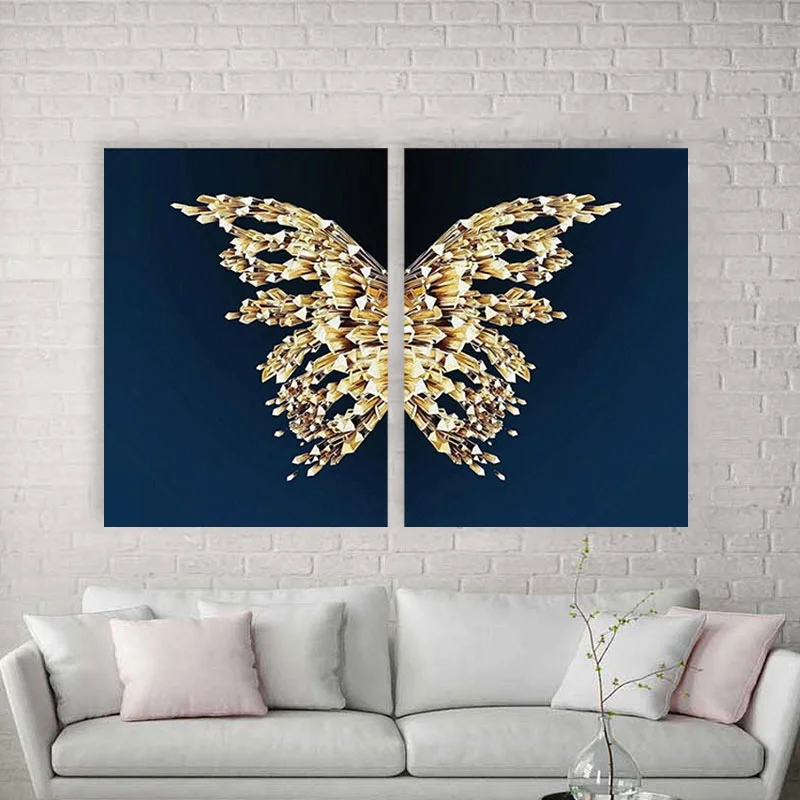 Φωτογραφία προϊόντος: Πίνακας σε καμβά Crystal Butterfly δίπτυχος