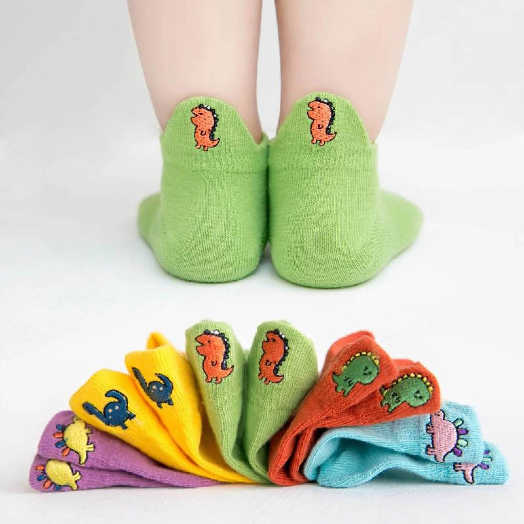 Φωτογραφία προϊόντος: Tites Chaussettes Tites Chaussettes Σετ 5 κοντά καλτσάκια dino (lkid-dino)