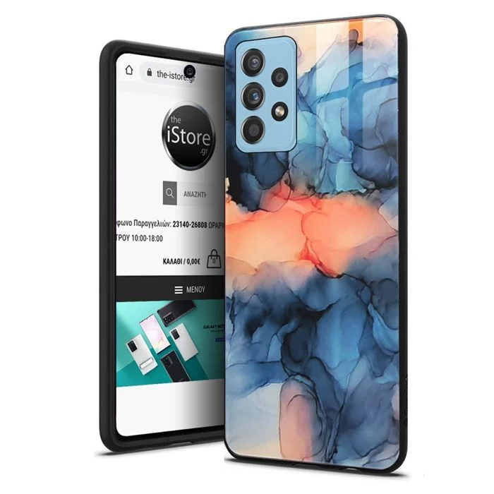 Φωτογραφία προϊόντος: Glossy Marble Blue Dunes Case Samsung Galaxy A53 5G